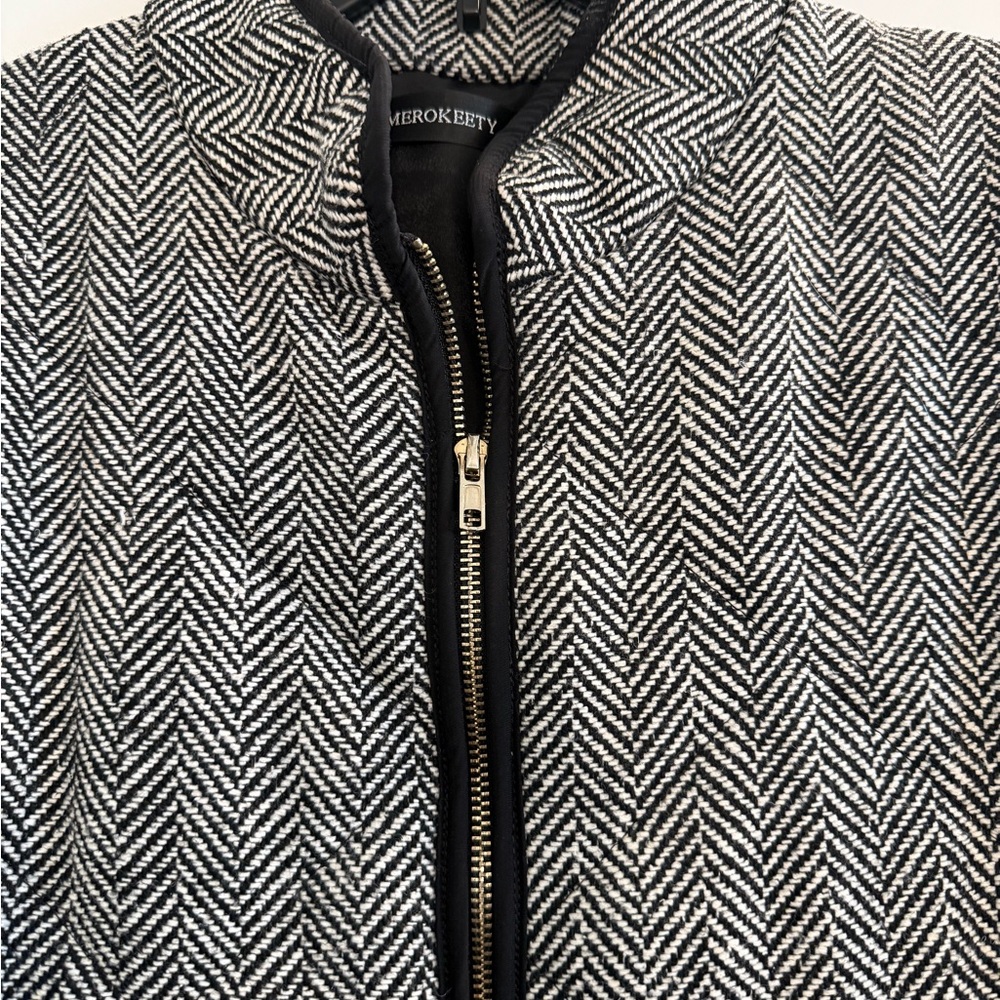 Herringbone Quilted Vest Zip Front Women’s Size XL - Picture 3 of 10